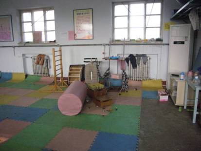 The original training room was under equipped before the donation.